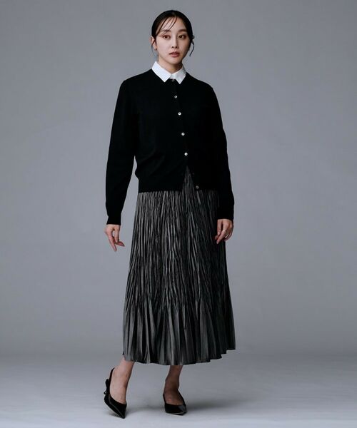 UNTITLED / アンタイトル カーディガン・ボレロ | 【洗える/アンサンブル可/ウール100%】ウールクルーカーディガン | 詳細14