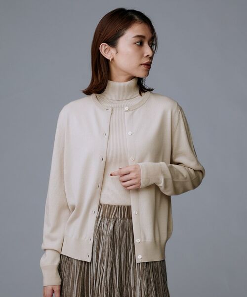 UNTITLED / アンタイトル カーディガン・ボレロ | 【洗える/アンサンブル可/ウール100%】ウールクルーカーディガン | 詳細16