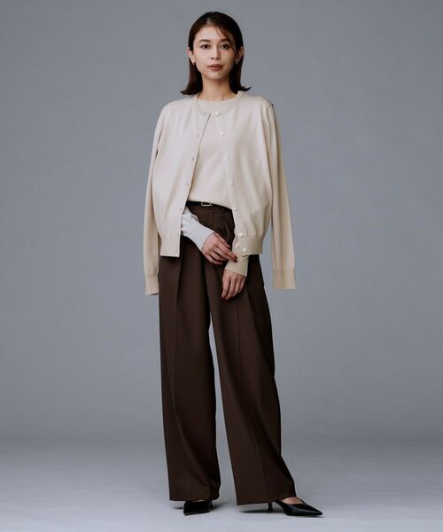 UNTITLED / アンタイトル カーディガン・ボレロ | 【洗える/アンサンブル可/ウール100%】ウールクルーカーディガン | 詳細19