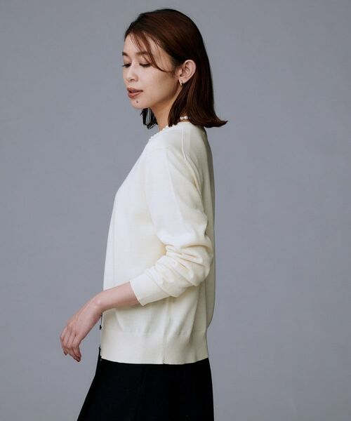 UNTITLED / アンタイトル カーディガン・ボレロ | 【洗える/アンサンブル可/ウール100%】ウールクルーカーディガン | 詳細5