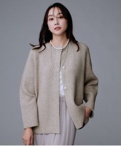 UNTITLED / アンタイトル カーディガン・ボレロ | 【軽アウター/ミドル丈】ウールニットコーディガン