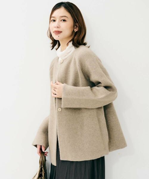 UNTITLED / アンタイトル カーディガン・ボレロ | 【軽アウター/ミドル丈】ウールニットコーディガン | 詳細10