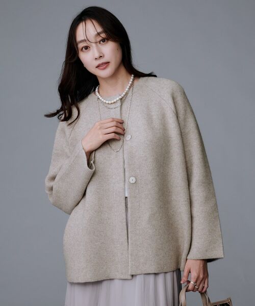 UNTITLED / アンタイトル カーディガン・ボレロ | 【軽アウター/ミドル丈】ウールニットコーディガン | 詳細15