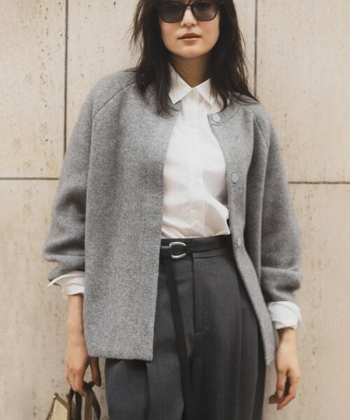 UNTITLED / アンタイトル カーディガン・ボレロ | 【軽アウター/ミドル丈】ウールニットコーディガン | 詳細2