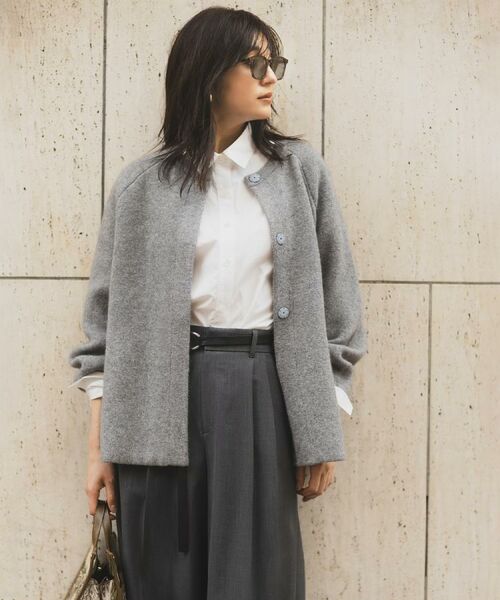 UNTITLED / アンタイトル カーディガン・ボレロ | 【軽アウター/ミドル丈】ウールニットコーディガン | 詳細3