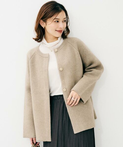 UNTITLED / アンタイトル カーディガン・ボレロ | 【軽アウター/ミドル丈】ウールニットコーディガン | 詳細9