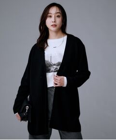 UNTITLED / アンタイトル カーディガン・ボレロ | 【洗える/ミドル丈/軽羽織り】ミラノリブカーディガン