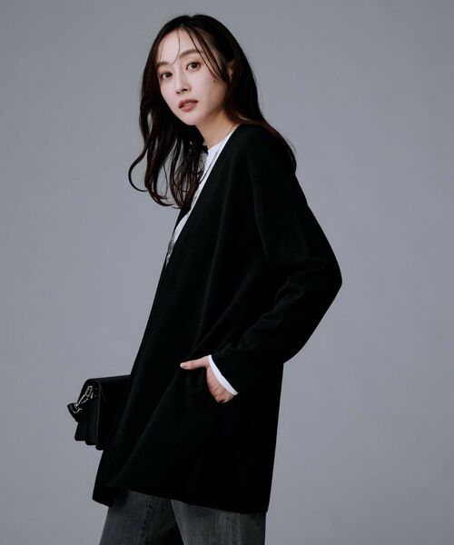 UNTITLED / アンタイトル カーディガン・ボレロ | 【洗える/ミドル丈/軽羽織り】ミラノリブカーディガン | 詳細5