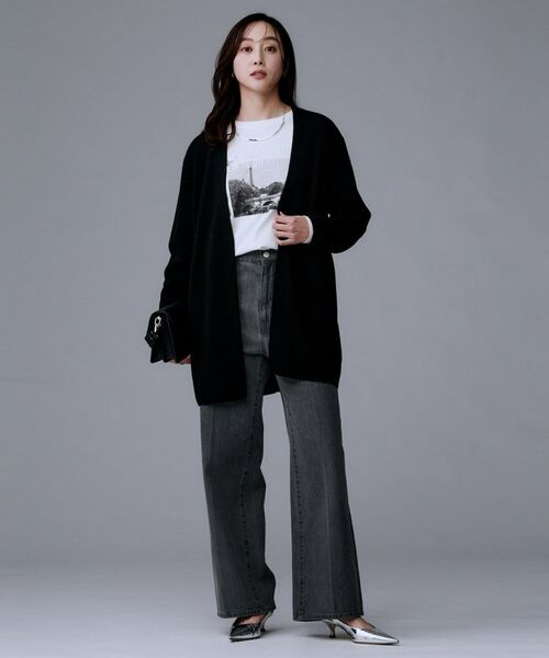 UNTITLED / アンタイトル カーディガン・ボレロ | 【洗える/ミドル丈/軽羽織り】ミラノリブカーディガン | 詳細6