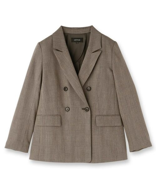 UNTITLED / アンタイトル テーラードジャケット | ウールライク ダブルブレストジャケット | 詳細1