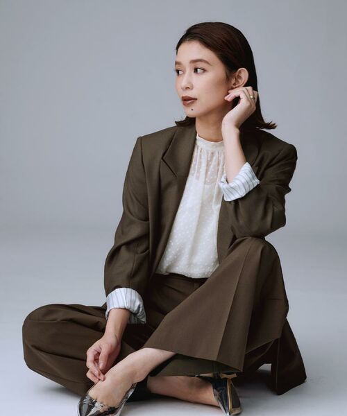 UNTITLED / アンタイトル テーラードジャケット | ウールライク ダブルブレストジャケット | 詳細12