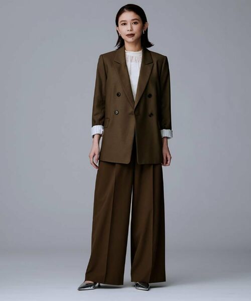 UNTITLED / アンタイトル テーラードジャケット | ウールライク ダブルブレストジャケット | 詳細13
