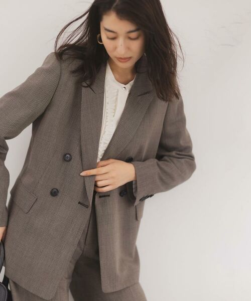 UNTITLED / アンタイトル テーラードジャケット | ウールライク ダブルブレストジャケット | 詳細16