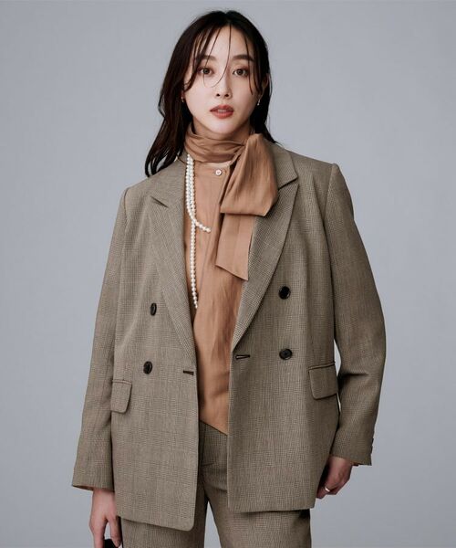UNTITLED / アンタイトル テーラードジャケット | ウールライク ダブルブレストジャケット | 詳細18