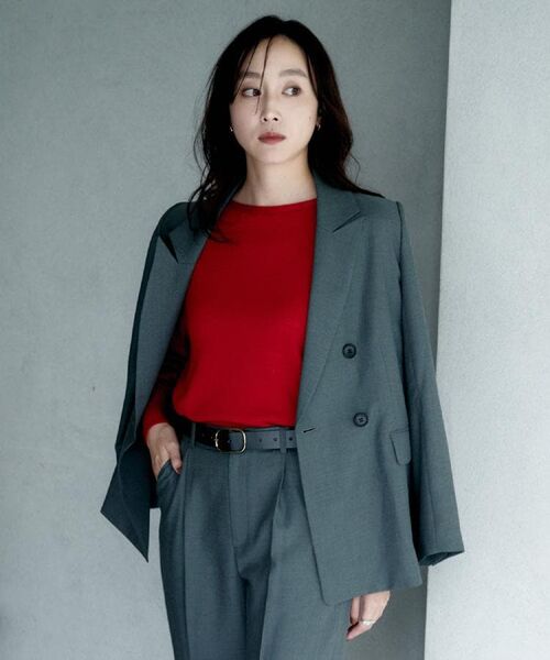 UNTITLED / アンタイトル テーラードジャケット | ウールライク ダブルブレストジャケット | 詳細2