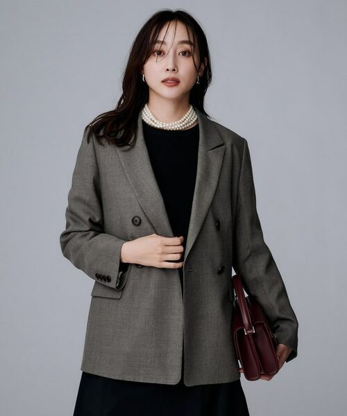 UNTITLED / アンタイトル テーラードジャケット | ウールライク ダブルブレストジャケット | 詳細4