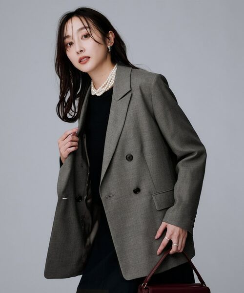 UNTITLED / アンタイトル テーラードジャケット | ウールライク ダブルブレストジャケット | 詳細5