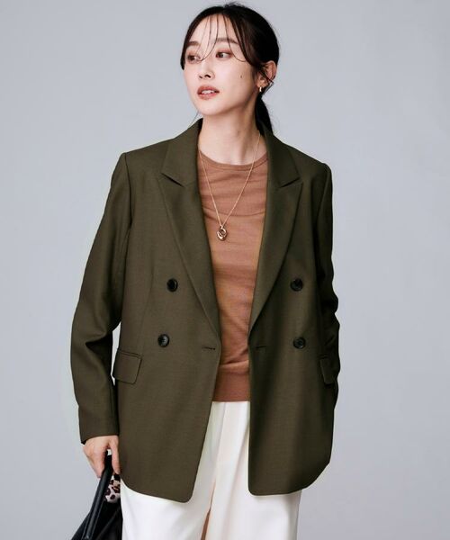UNTITLED / アンタイトル テーラードジャケット | ウールライク ダブルブレストジャケット | 詳細9