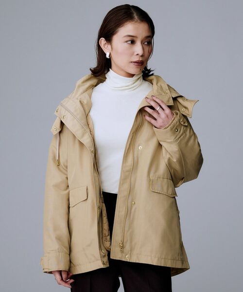 UNTITLED/アンタイトル 【キルトライナー付／アウトドア】3WAYマウンテンパーカー ベージュ(052) 02(M)