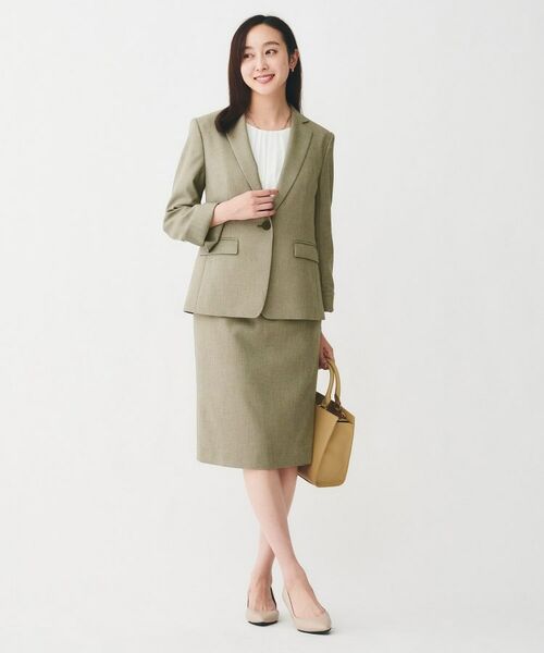 UNTITLED / アンタイトル テーラードジャケット | 【通勤スーツ/オフィス】ドライメランジ テーラードジャケット | 詳細10