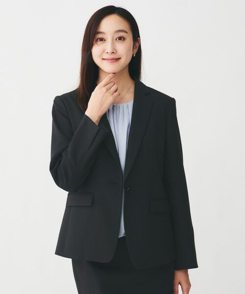UNTITLED / アンタイトル テーラードジャケット | 【通勤スーツ/オフィス】ドライメランジ テーラードジャケット | 詳細14