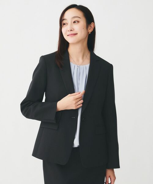 UNTITLED / アンタイトル テーラードジャケット | 【通勤スーツ/オフィス】ドライメランジ テーラードジャケット | 詳細15