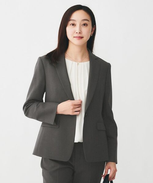 UNTITLED / アンタイトル テーラードジャケット | 【通勤スーツ/オフィス】ドライメランジ テーラードジャケット | 詳細2