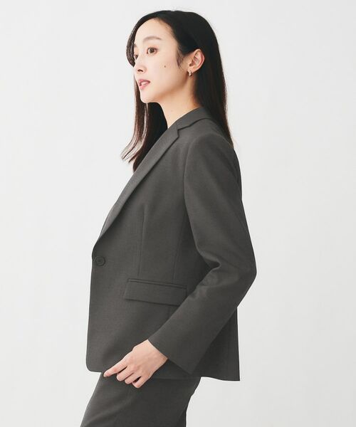 UNTITLED / アンタイトル テーラードジャケット | 【通勤スーツ/オフィス】ドライメランジ テーラードジャケット | 詳細3