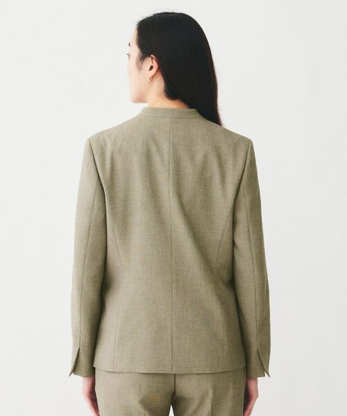 UNTITLED / アンタイトル ノーカラージャケット | 【通勤スーツ/オフィス】ドライメランジ カラーレスジャケット | 詳細22