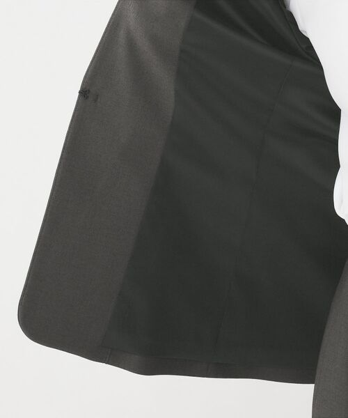 UNTITLED / アンタイトル ノーカラージャケット | 【通勤スーツ/オフィス】ドライメランジ カラーレスジャケット | 詳細6