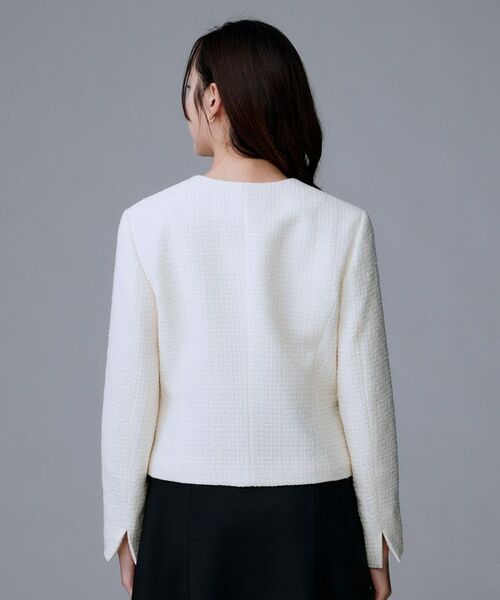 UNTITLED / アンタイトル ノーカラージャケット | 【セットアップ可/通勤スーツ/セレモニー】ツイードジャケット | 詳細16