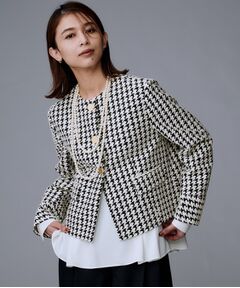 UNTITLED / アンタイトル ノーカラージャケット | 【セットアップ可能】クラシックチドリ ジャケット