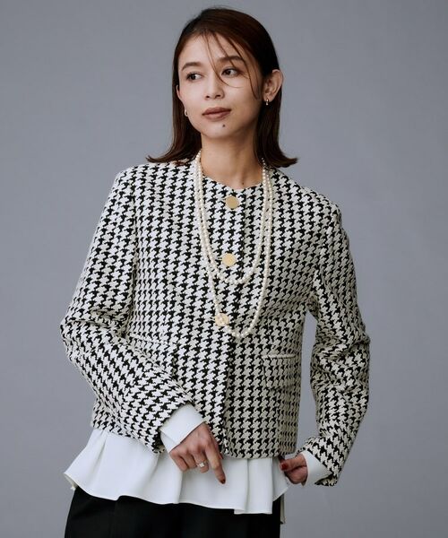 UNTITLED / アンタイトル ノーカラージャケット | 【セットアップ可能】クラシックチドリ ジャケット | 詳細2