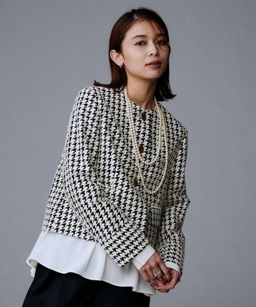 UNTITLED / アンタイトル ノーカラージャケット | 【セットアップ可能】クラシックチドリ ジャケット | 詳細3