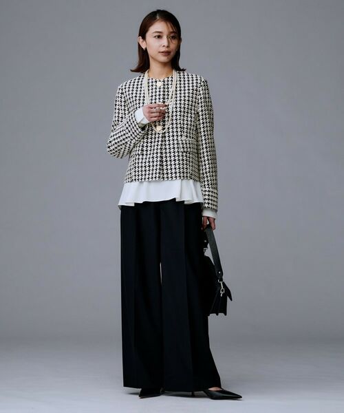 UNTITLED / アンタイトル ノーカラージャケット | 【セットアップ可能】クラシックチドリ ジャケット | 詳細4