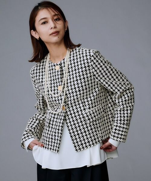 UNTITLED/アンタイトル 【セットアップ可能】クラシックチドリ ジャケット ブラック(419) 01(S) UNTITLED/アンタイトル 【セットアップ可能】クラシックチドリ ジャケット ブラック(419) 01(S)