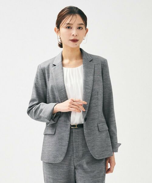 UNTITLED / アンタイトル テーラードジャケット | 【洗えるスーツ／ストレッチ】ウール混ジャージ テーラードジャケット | 詳細14