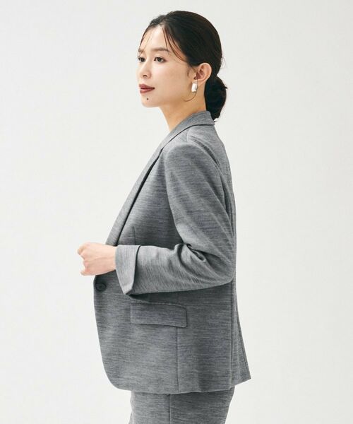 UNTITLED / アンタイトル テーラードジャケット | 【洗えるスーツ／ストレッチ】ウール混ジャージ テーラードジャケット | 詳細15