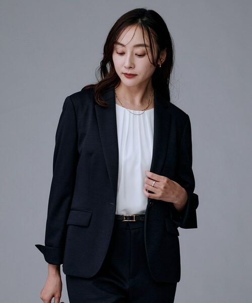 UNTITLED / アンタイトル テーラードジャケット | 【洗えるスーツ／ストレッチ】ウール混ジャージ テーラードジャケット | 詳細9