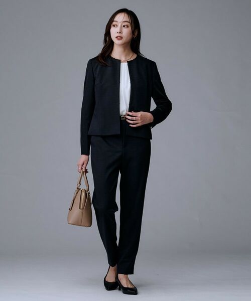 UNTITLED / アンタイトル ノーカラージャケット | 【洗えるスーツ／ストレッチ】ウール混ジャージ ノーカラージャケット | 詳細10