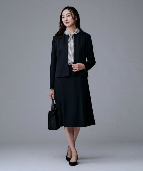 UNTITLED / アンタイトル ノーカラージャケット | 【洗えるスーツ／ストレッチ】ウール混ジャージ ノーカラージャケット | 詳細11