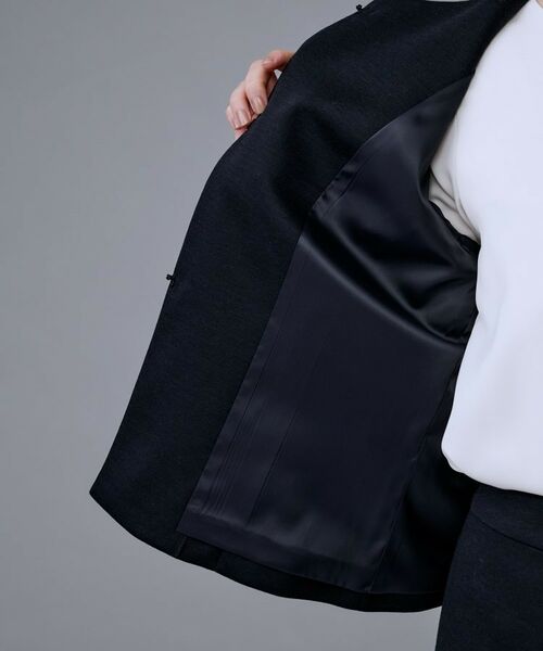 UNTITLED / アンタイトル ノーカラージャケット | 【洗えるスーツ／ストレッチ】ウール混ジャージ ノーカラージャケット | 詳細12
