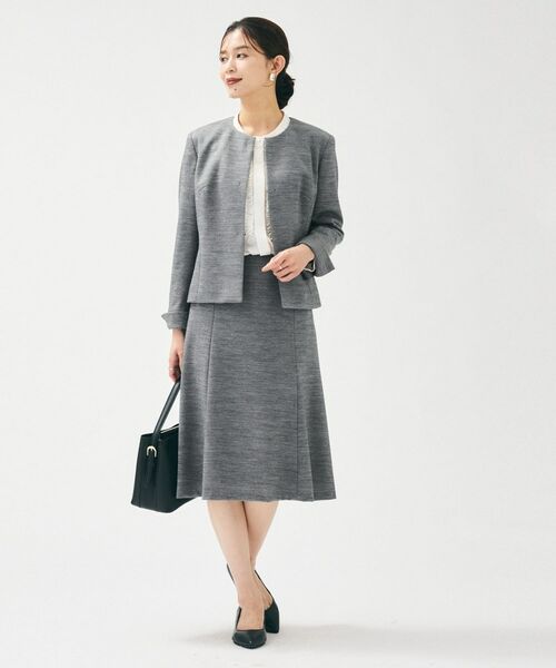 UNTITLED / アンタイトル ノーカラージャケット | 【洗えるスーツ／ストレッチ】ウール混ジャージ ノーカラージャケット | 詳細15