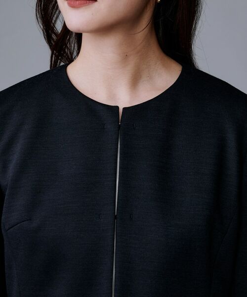 UNTITLED / アンタイトル ノーカラージャケット | 【洗えるスーツ／ストレッチ】ウール混ジャージ ノーカラージャケット | 詳細22