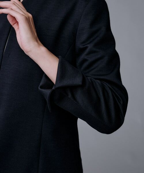 UNTITLED / アンタイトル ノーカラージャケット | 【洗えるスーツ／ストレッチ】ウール混ジャージ ノーカラージャケット | 詳細24
