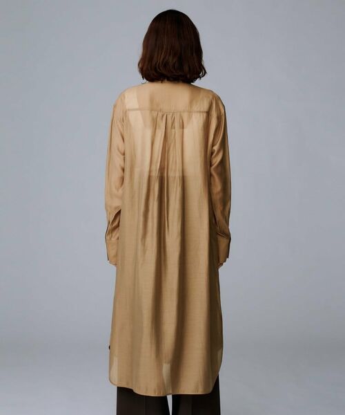 UNTITLED / アンタイトル ロング・マキシ丈ワンピース | 【レイヤード/重ね着/前開きボタン】シアーロングシャツ | 詳細12