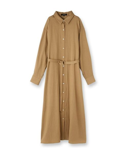 UNTITLED / アンタイトル ロング・マキシ丈ワンピース | 【前開きボタン/ベルト付/羽織シャツ/】2WAYトレンチ風ワンピース | 詳細1