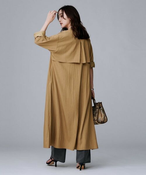 UNTITLED / アンタイトル ロング・マキシ丈ワンピース | 【前開きボタン/ベルト付/羽織シャツ/】2WAYトレンチ風ワンピース | 詳細13