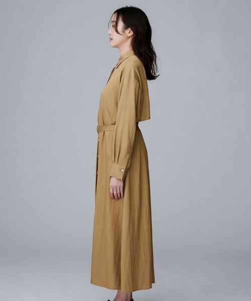 UNTITLED / アンタイトル ロング・マキシ丈ワンピース | 【前開きボタン/ベルト付/羽織シャツ/】2WAYトレンチ風ワンピース | 詳細16