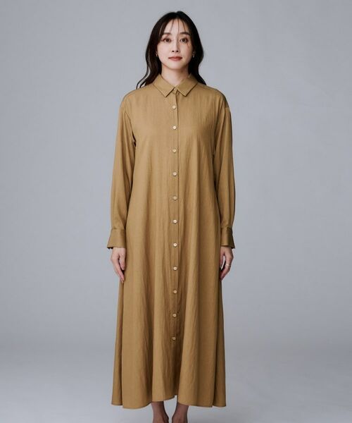 UNTITLED / アンタイトル ロング・マキシ丈ワンピース | 【前開きボタン/ベルト付/羽織シャツ/】2WAYトレンチ風ワンピース | 詳細18